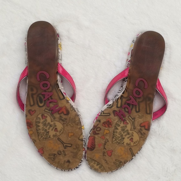 Coach Poppy Sophie flip flops - Picture 3 of 3